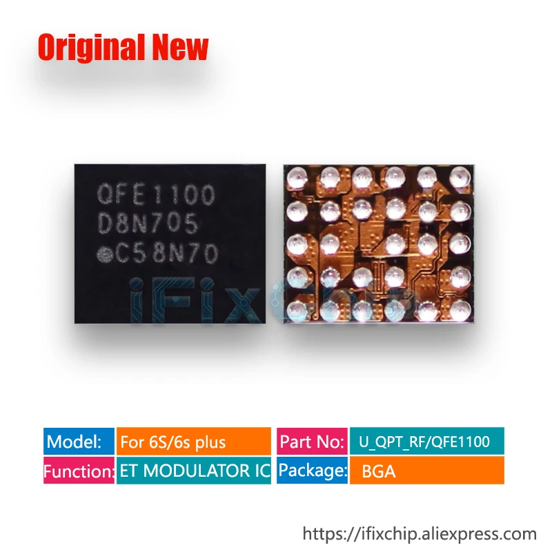 

5pcs/lot QFE1100 U_QPT_RF for iphone 6S/6SP/6s plus PMU ET MODULATOR Chip IC