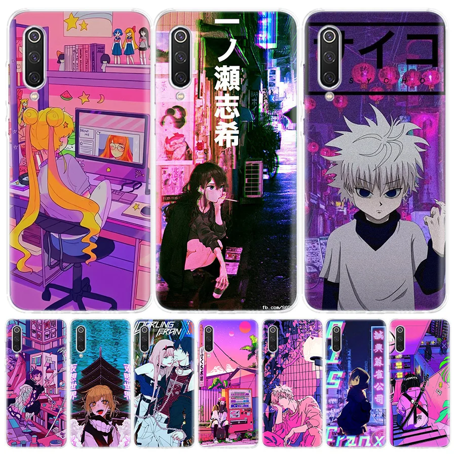 

Anime Vaporwave Glitch Hot For Xiaomi Redmi Note 10S 10 11S 11 9S 9 8T 8 Pro Phone Case 11T 5G 11E 9T 7 6 5 5A 4X Fundas Cover C