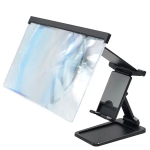 12 enlarge large screen hd amplifier movie magnifier mobile phone screen magnifier for smartphone stand for xiaomi for iphone free global shipping