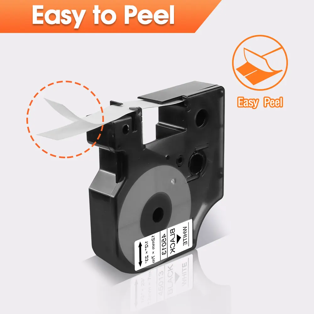 Лента для этикеток Ecowell многоцветная 45013 45010 45016 45018 D1 160 12 мм Dymo LabelManager 210D 280 |