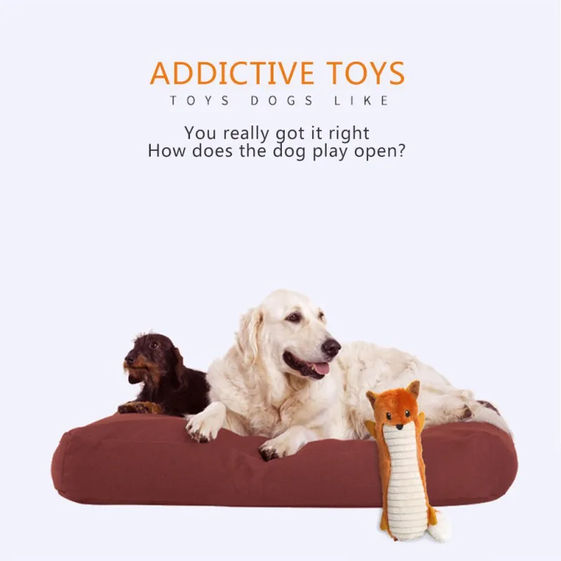 

1pc Squirrel for Dog Toys Cat Cartoon Bite Toy Stuffed Chew Plush Animals Pets Toy*