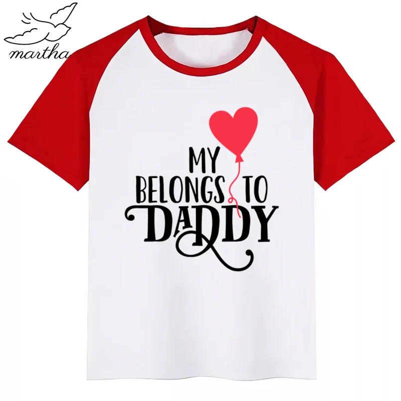 Dady's Princess/детская футболка для маленьких мальчиков модная с короткими рукавами