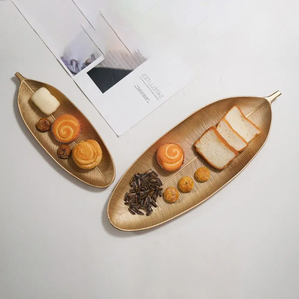 Practical Leaf/Pineapple Shape Serving Platter Snack Dish 2 Patterns Smooth Edge | Дом и сад