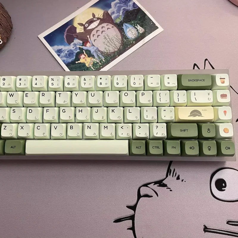 

124 Key Matcha Keycap PBT Sublimation XDA High Mechanical Keyboard Keycap Cross Shaft for Cherry MX Switch/108/98/87/84/68/64/61