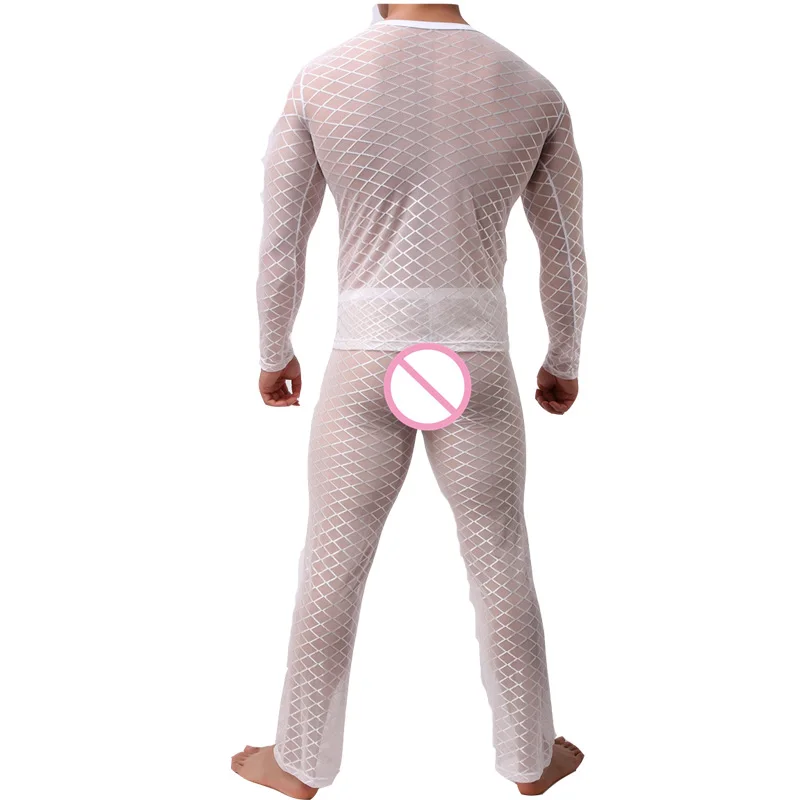 Комплект мужской одежды пикантное нижнее белье футболка с длинным рукавом