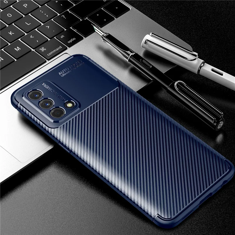 silicone bumper for oppo f19 case for oppo f19 a54 a55 a93 a94 cover luxury shockproof tpu protective phone cover for oppo f19 free global shipping