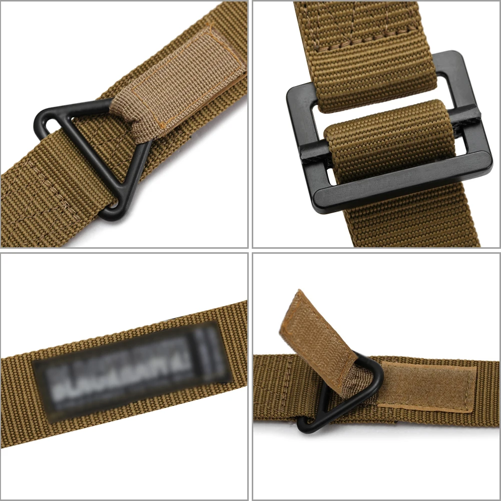 Мужской спортивный регулируемый ремень с треугольной пряжкой для тренировок и