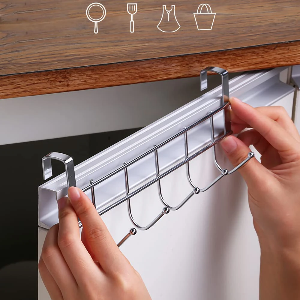 

2 Pcs High Quality Stainless Steel Door Back Hooks Home Bedroom Bathroom Living Room Storage Hooks For Towels Scarves Clothing