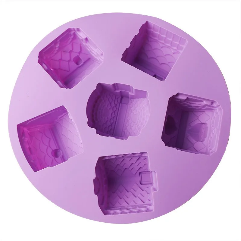 Мини домик в комплекте мыло для торта рождественский подарок форма шоколадных