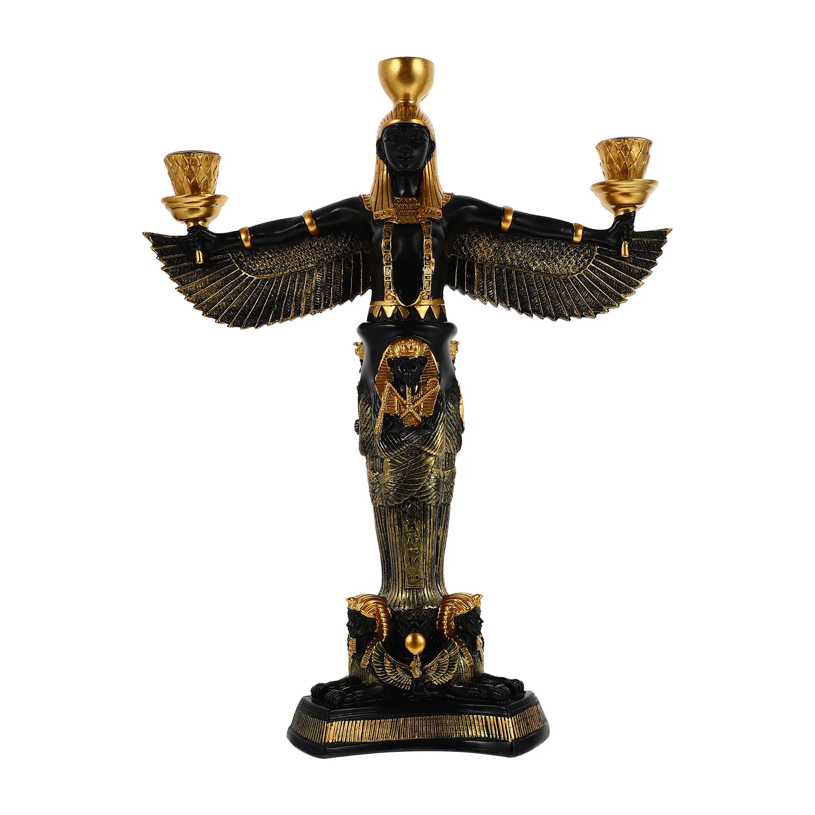 

Retro Candle Holder Ancient Egyptian Resin Candle Holder Creative Candlestick