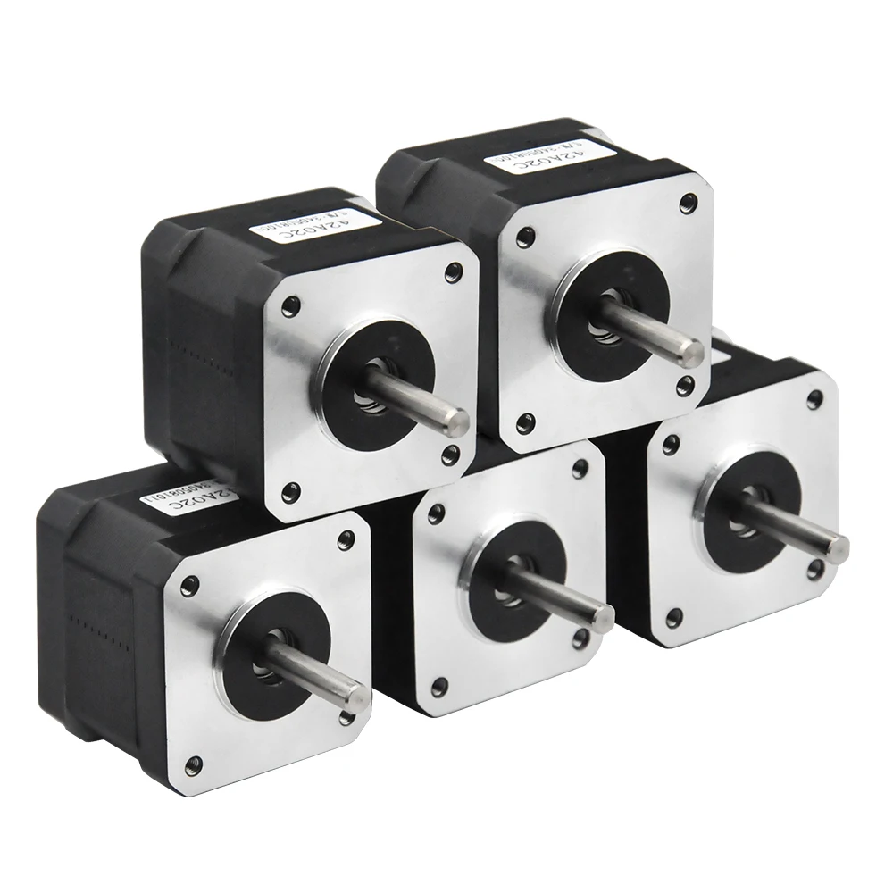 Rtelligent 5PCS 42N.cm Nema 17 Stepper Motor 38mm | 42motor Nema17 42BYGH (59.5oz.in) | Stepper Motor for 3D Printer | Printing XYZ image 2