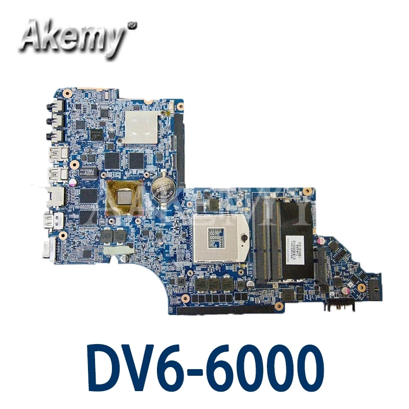 

Бесплатная доставка Материнская плата для ноутбука For HP Pavilion DV6T DV6-6000 материнская плата HD 6490/1GB