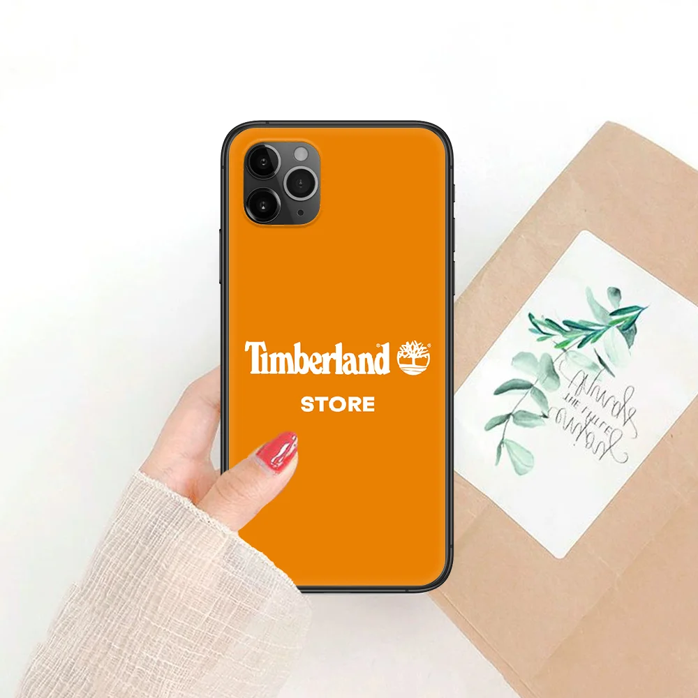 

American clothing brand Timberlands Phone Case Cover Hull For iphone 5 5s se 2 6 6s 7 8 12 mini plus X XS XR 11 PRO MAX black