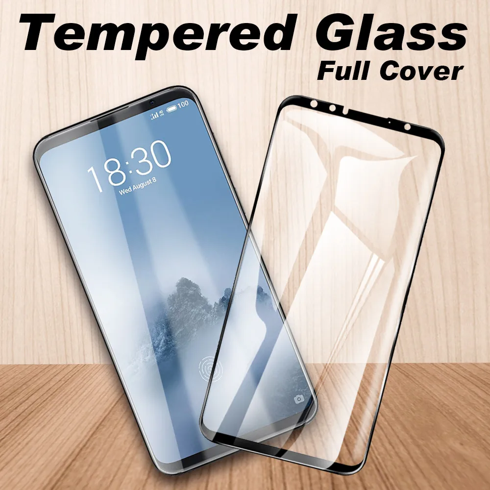 Защитное стекло для экрана протектор Meizu 16X th 16th закаленное полное покрытие
