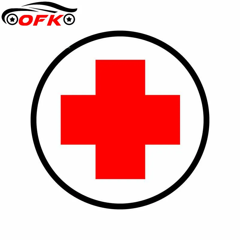 

Car Stickers Decor Motorcycle Decals for Red Cross Decorative Accessories Creative Sunscreen Waterproof PVC.13cm