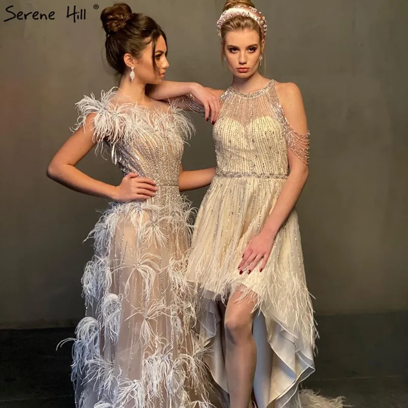 Сексуальные перьевые платья для выпускного вечера со стразами 2019 длина в пол
