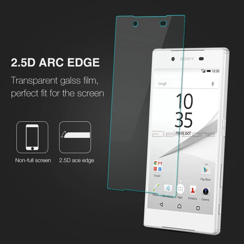 Закаленное стекло 9h для sony Xperia Z5 HD защита экрана защитное 2.5D Защитная стеклянная
