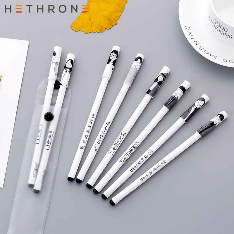 Hetron 2 шт. креативная индивидуальность текстовая серия кампус нейтральная ручка