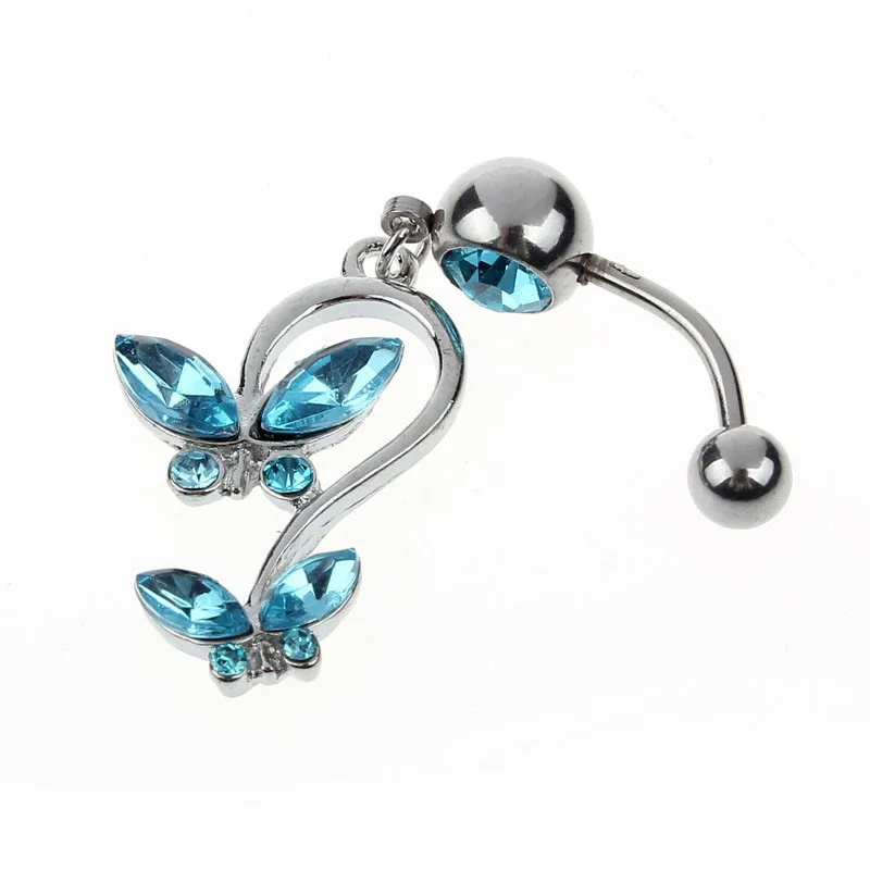 Стильные Ювелирные колокольчики со стразами бабочка болтающаяся подвеска