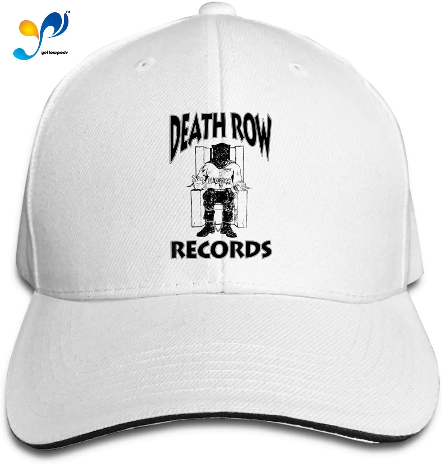 

Death Row Records Sandwich Hat Printed Baseball Cap Headgear Unisex Casquette