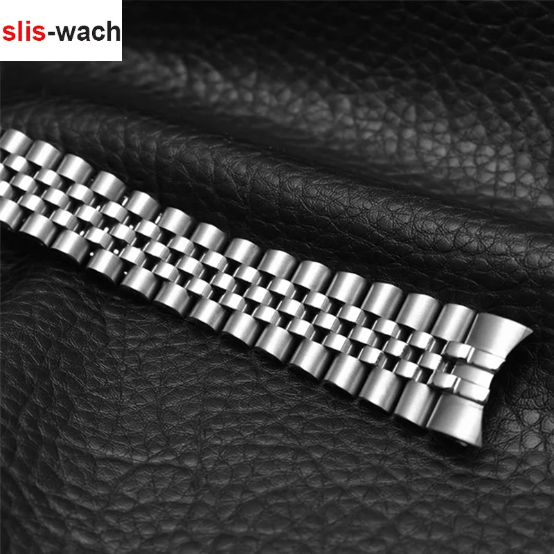 

FOR ROLEX Watch 13MM 17MM 20MM Watch Accessories Band SUB Dayton 5 Beads Watch Strap Stainless Steel Buckle Watch Bracelet Chain