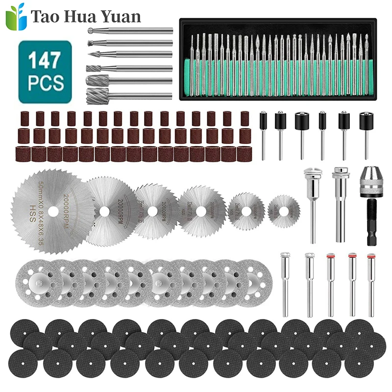 Электрическая шлифовальная машина 147 шт./компл. набор аксессуаров для