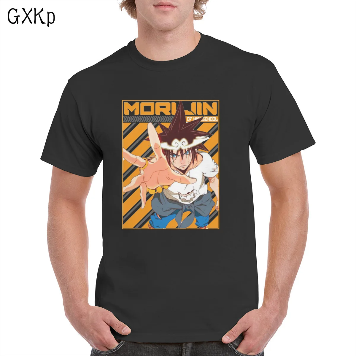 

Retro aesthetic Anime Jim Mori t shirt Cotton The god of highschool tshirt Japanese graphics Top Oversized Tee Female/Man