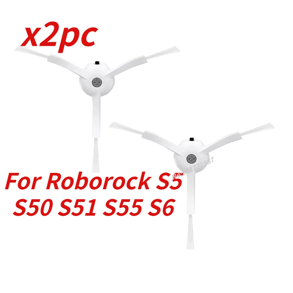 

Запчасти для боковой щетки Xiaomi Mijia 1S 2 S Roborock S5 S50 S55 S52 S6 T6 T61, Сменные аксессуары для робота-пылесоса, 2 шт.