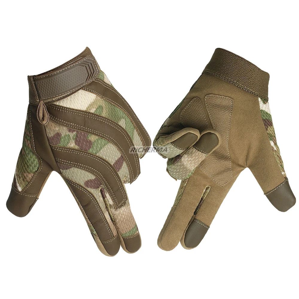 Перчатки мотоциклетные зимние камуфляжные Нескользящие с сенсорным