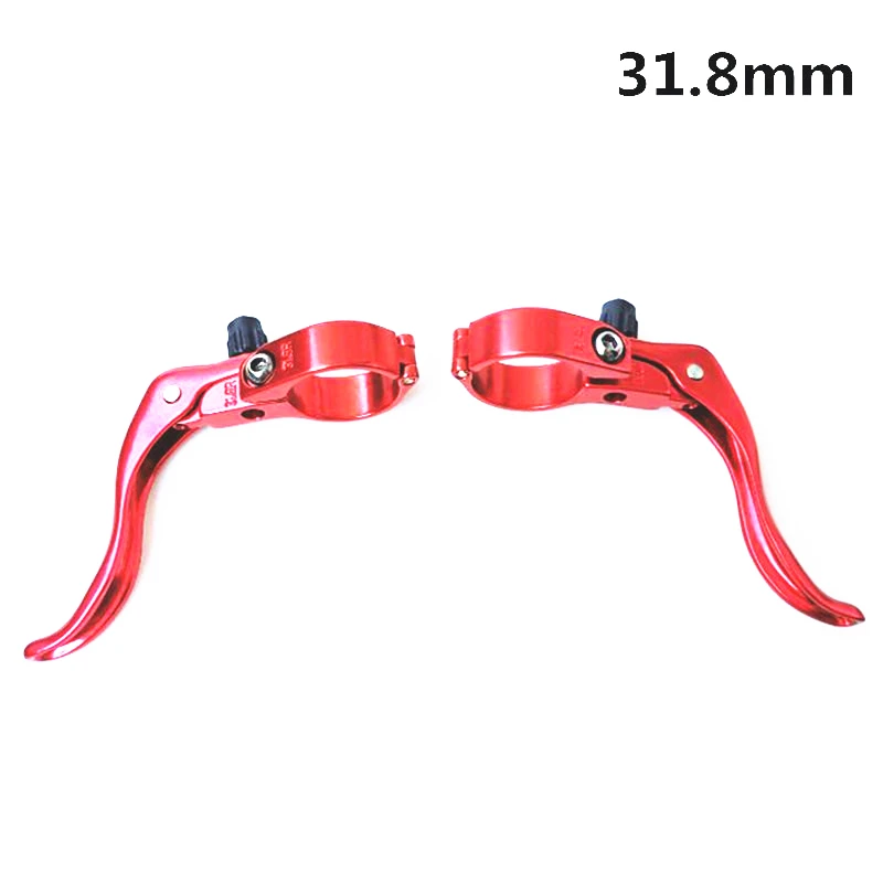 31.8mm red 1 пара, тормоз для дорожного велосипеда, рычаг 22,2/31,8 мм, велосипедные ручки, части V, тормоз, дорожный, складной, велосипедный тормоз, рычаг, левый и правый - Цвет: 31.8mm red
