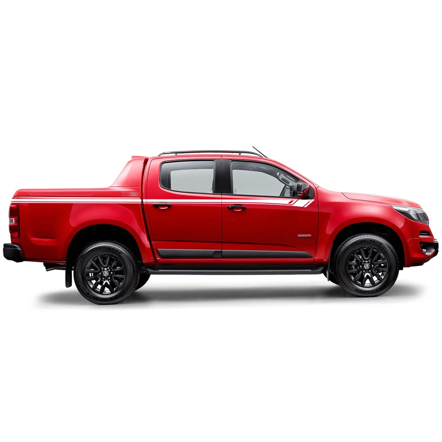 free shipping 2pcs stripe pickup cool car graphic Vinyl sticker fit for Chevrolet/Holden colorado 2012