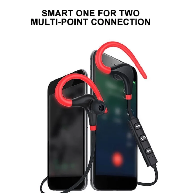 

MEUYAG Bluetooth Earphones Handsfree Ear-hook Wireless headset Music Sport Running headphones For IPhone Huawei Xiaomi Phone