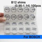 B12 набор прокладок Размер 0,95-1,04 регулировочные прокладки для инжектора с общей топливной магистралью B12 1,05-1,14 мм прокладки для инжектора BOSCH
