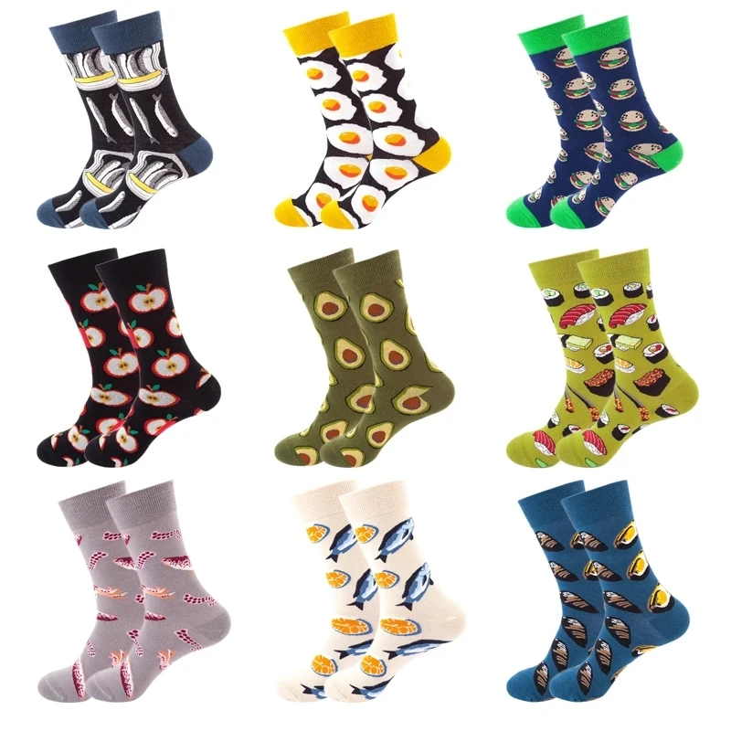 Носки Разноцветные забавные для мужчин и женщин 1 пара | Мужская одежда