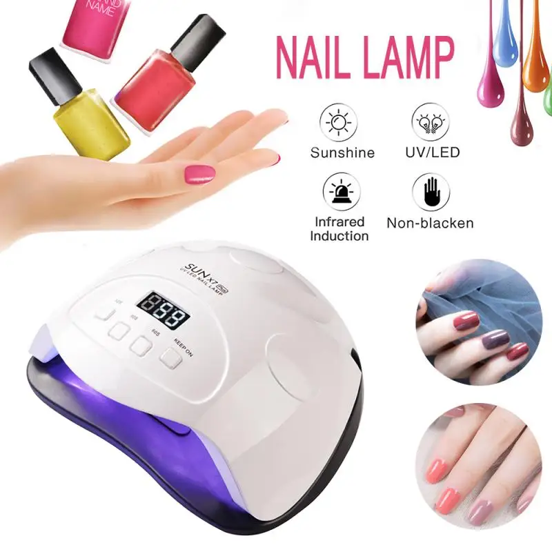 

90W LED Nail Lamp Nail Dryer Dual hands 45 PCS LED UV Lamp For Curing UV Gel Nail Polish With Motion Sensing Manicure Salon Tool