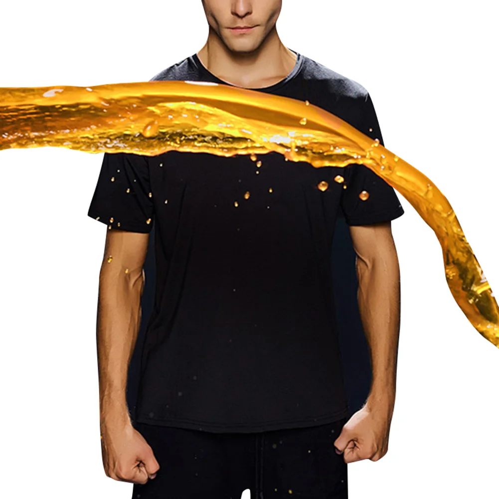 

Waterproof Short Sleeve T-shirt Round Neck Pullover Quick-drying Loose Tee Shirt XRQ88