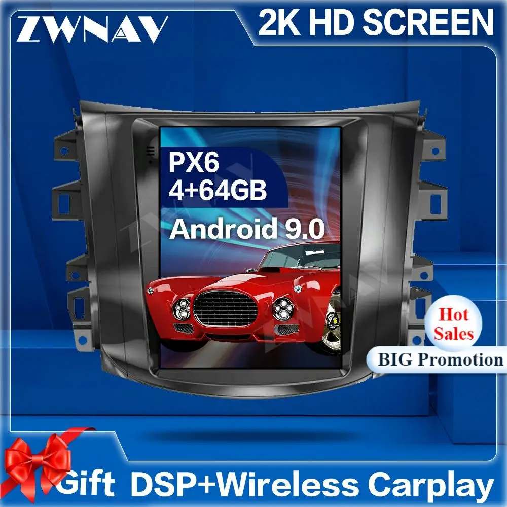 

Tesla Style Screen Android 9 Car Multimedia Player For Nissan NP300 Navara 2014-2017 GPS Navigation Audio Radio stereo head unit