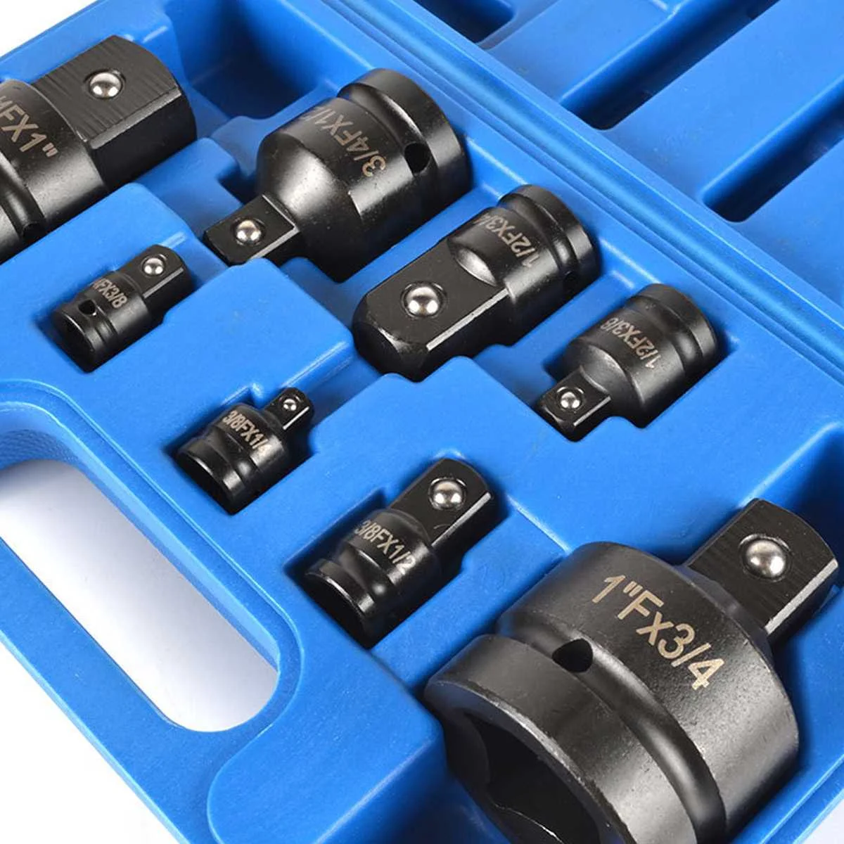 

8PCS CR-MO Impact Socket Adaptor Set CR-V Ratchet Wrench Socket Converter 1/2 to 3/8 3/8 to 1/4 3/4 to 1/2 Drive Car Repair Tool