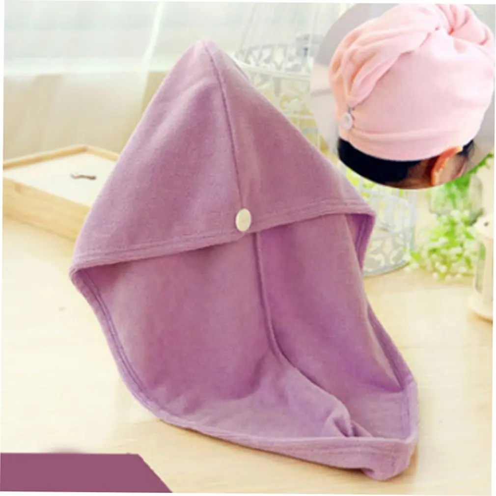 

Super Absorbent dry hair cap Pink household products daily life supplies family familiar article of everyday use
