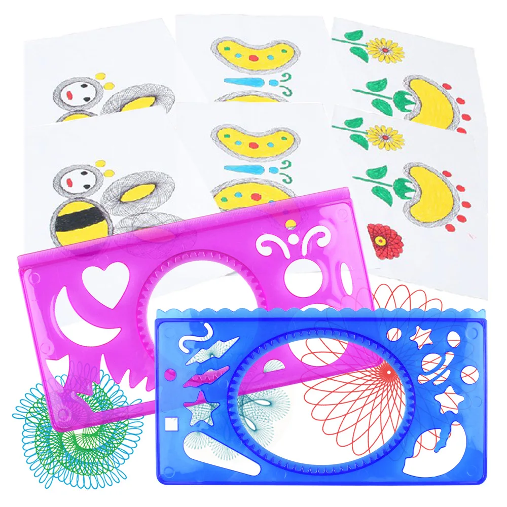 

Детская линейка с цветами, волшебный набор, сделай сам, головоломка, граффити, игрушка, детская креативная развивающая игрушка, подарки