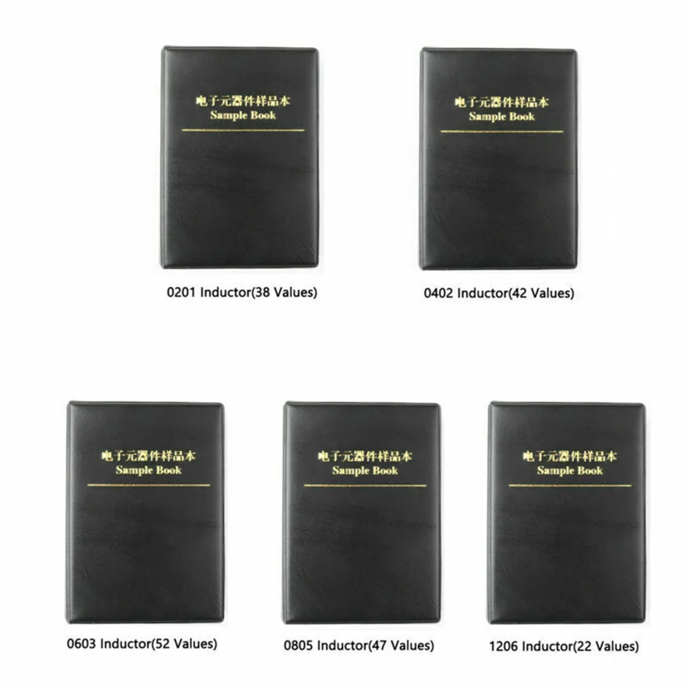 

0201/1206/0402/0805 SMD Chip Inductance Assortment Booklet Kit Sample Book 0.6nH-120nH SMD SMT Chip Inductor