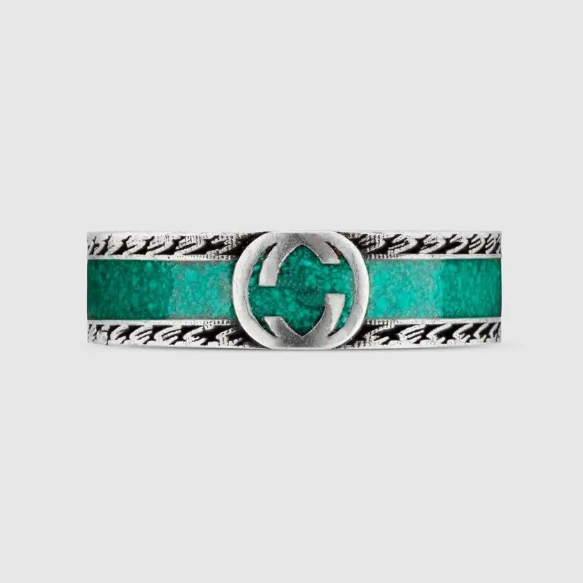 

Light luxury classic personality of 925 sterling silver interlocking rings