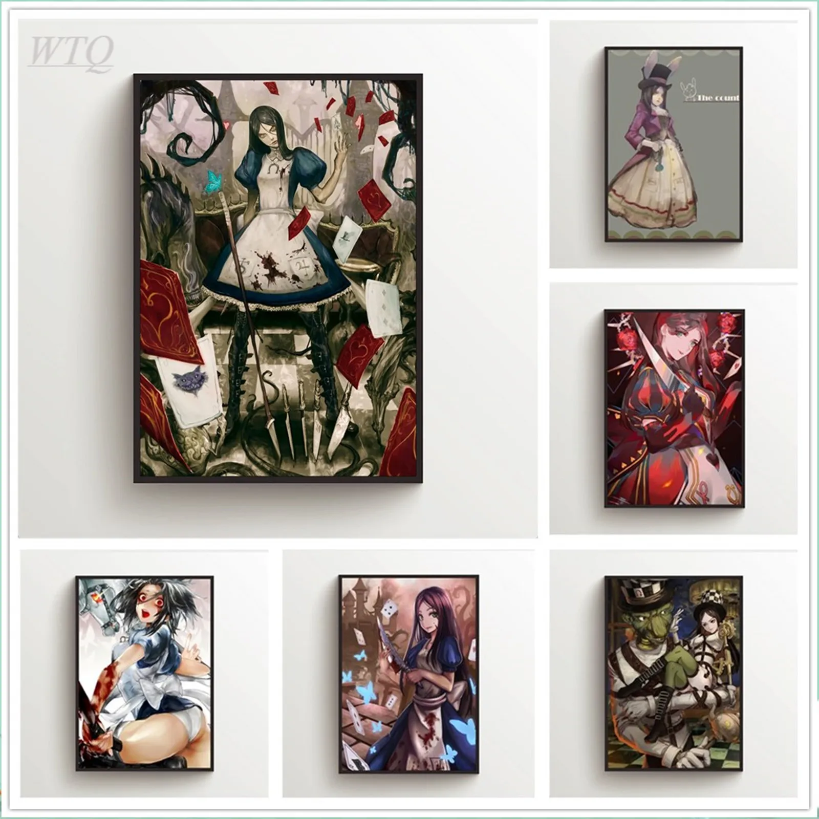 Алиса: Безумие Возвращается Аниме Постеры На Стену Холст Декор Искусства Картина Домашнего Декора.