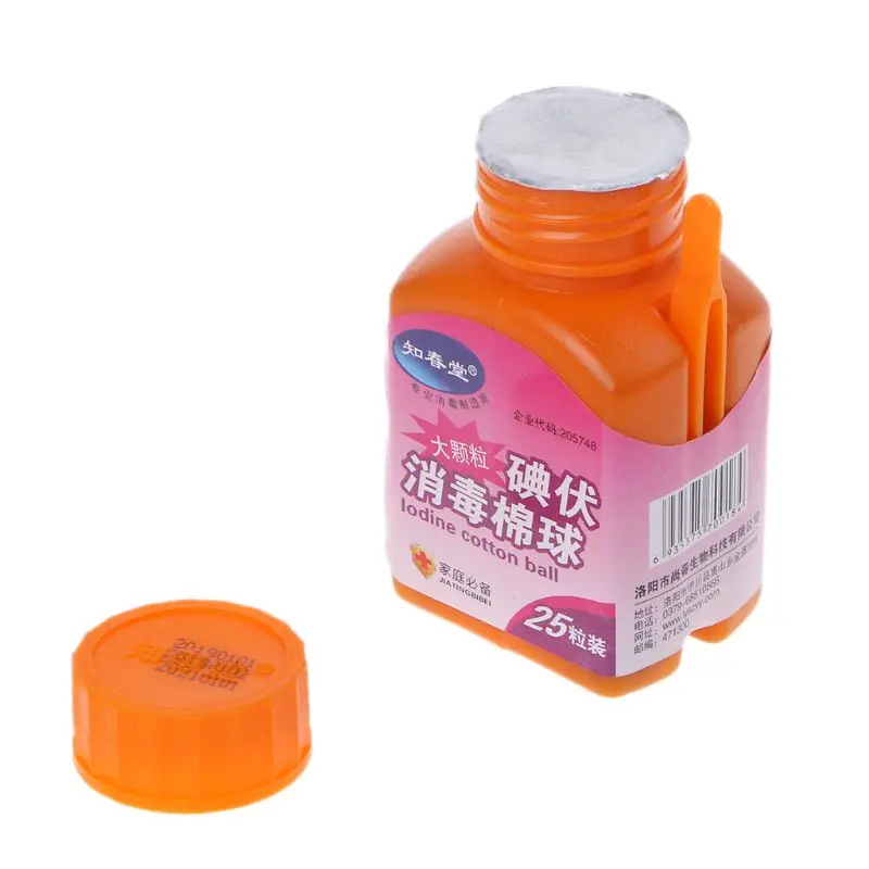 1 бутылка йода ватный шарик дезинфекция стерилизация медицинский аптечка первой