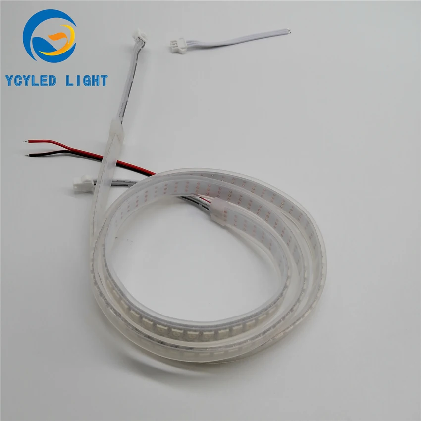 1 м 5 в usb ws2812b 144 светодиодов цифровой программируемый адресуемый 5050smd rgb Светодиодные полосы света ws2812 Светодиодная лента с радиочастотным пультом дистанционного управления