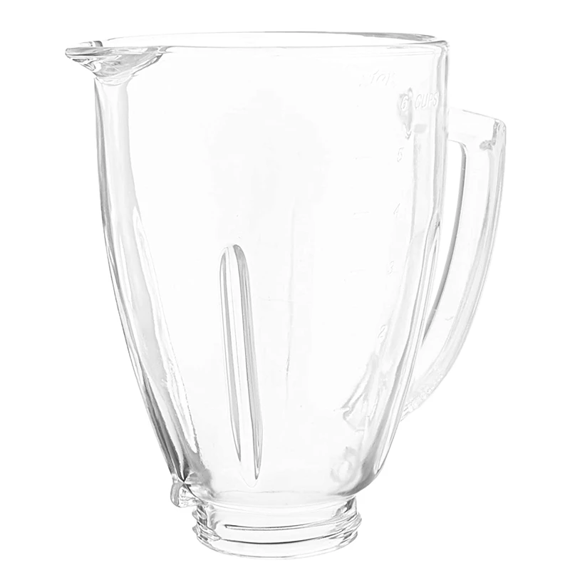 

Juicer Blender Replacement Glass Cup for Blenders 124461-000-000 6 Cup Jars Most Compatible With,Replace Parts
