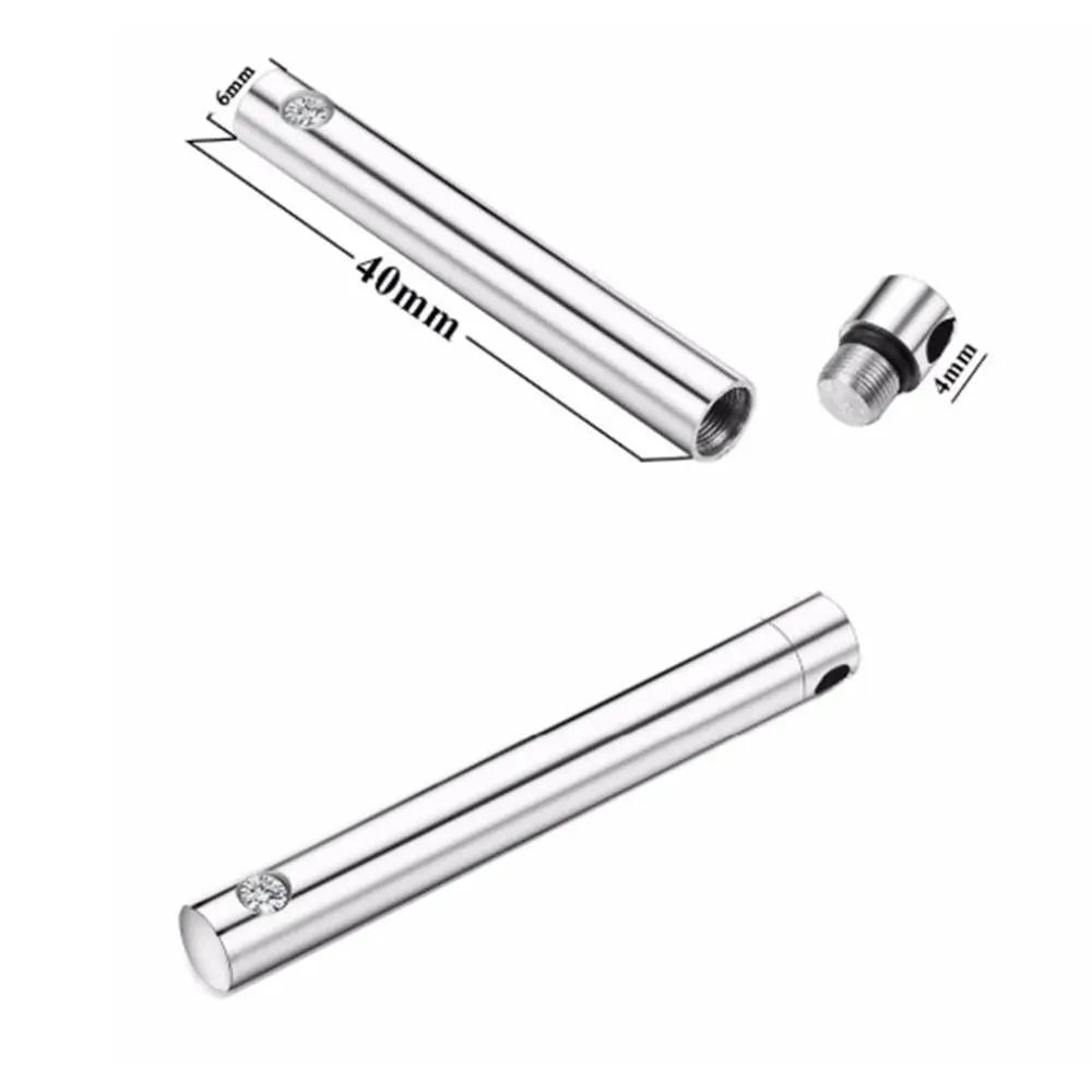 Нержавеющая сталь минималистский бар цилиндрическая урна ожерелье кулон