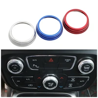 color my life 3pcsset car air conditioning knob switch button trim cover for jeep compass 2017 2018 2019 2020 accessories