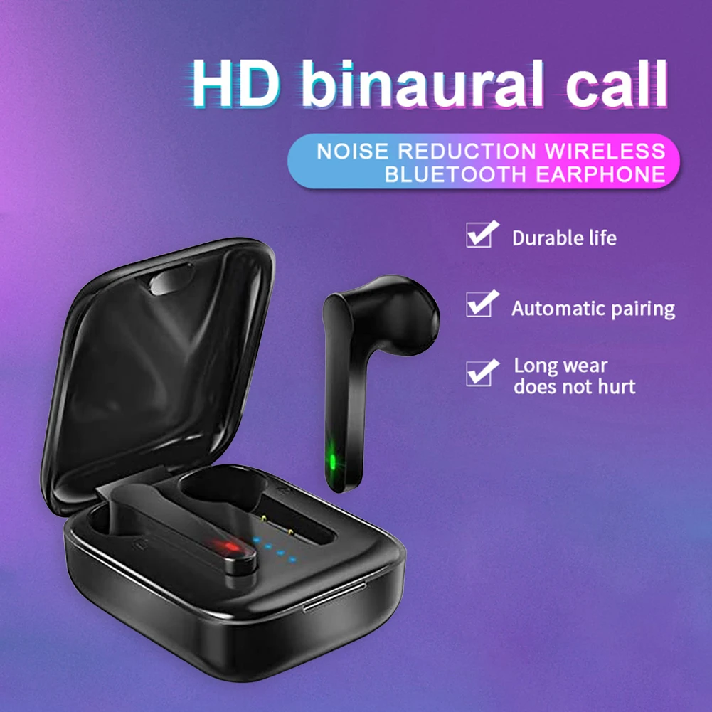 

TWS Earbuds Wireless Stereo Bluetooth 5.0 Headphones Sport Earphones with Mic Mini Headphone Sport Headset with Charging Box