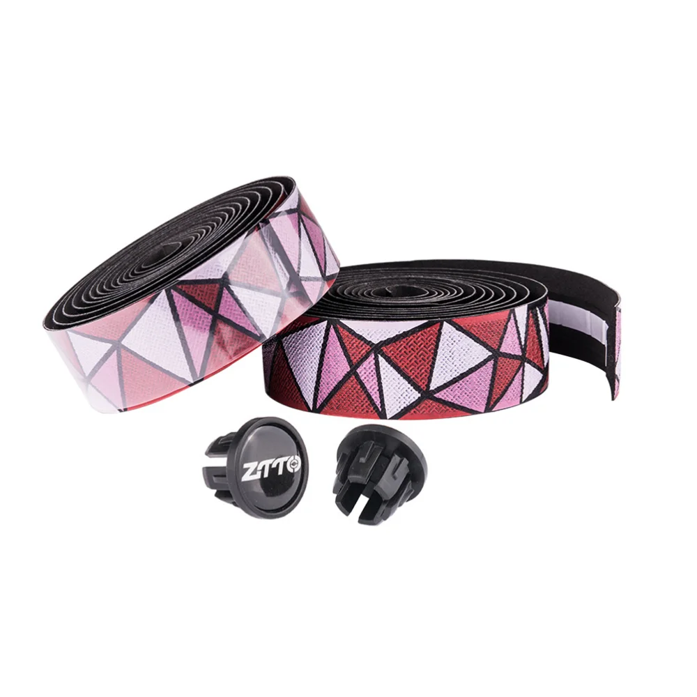 

1 Pair Bike Handlebar Tape Non-slip Grips Cover Fashion Gradient Color Handlebar Wrap Belt Breathable Handlebar Cover (Rancom